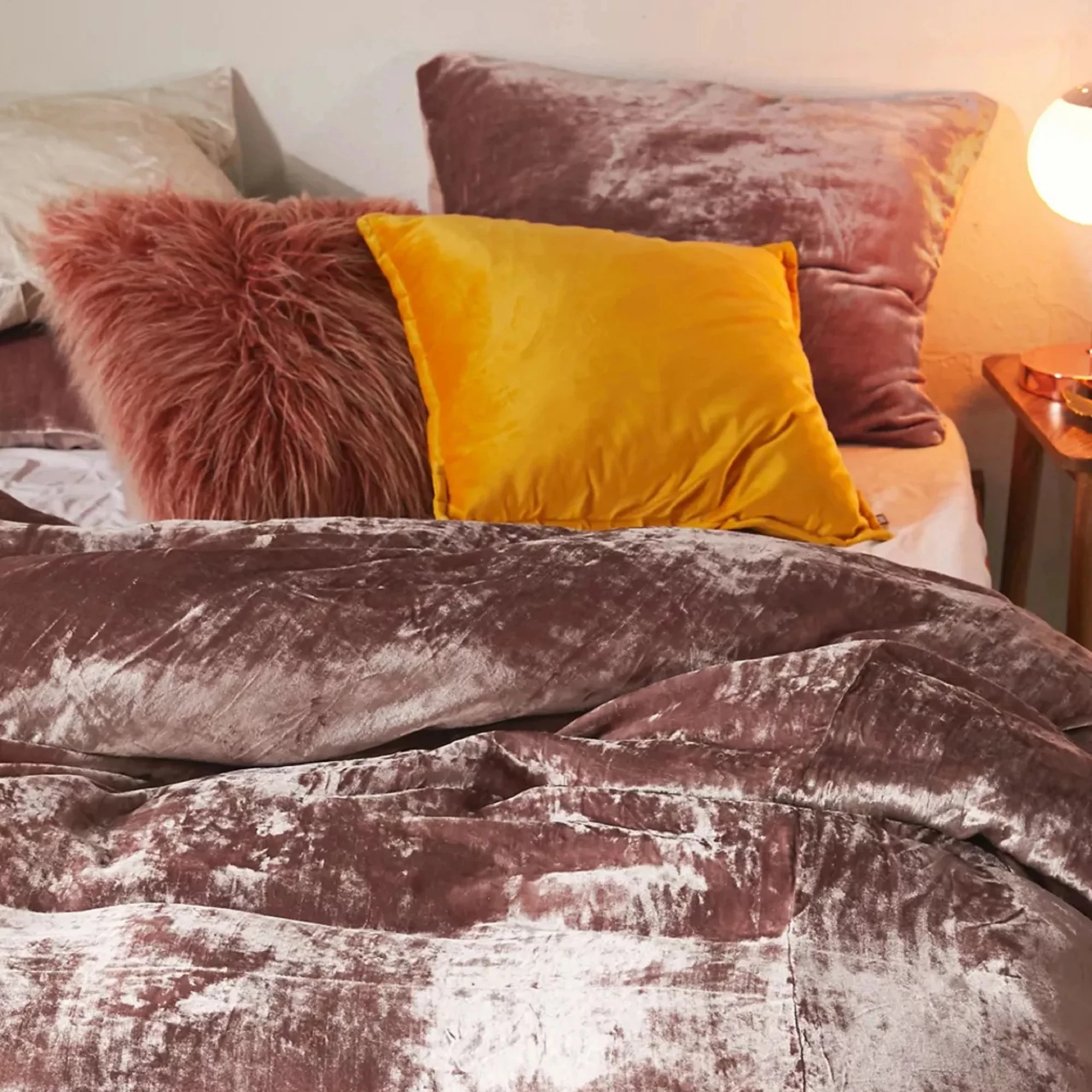 Luxury Crushed Velvet Duvet Cover set Boho Bedding Room Decor Soft Velvet Comforter Cover