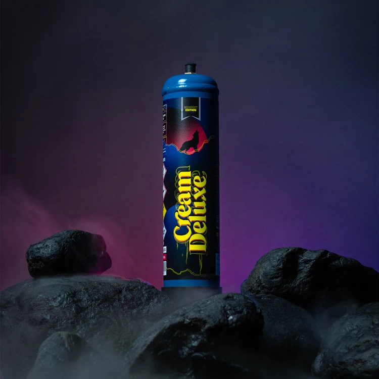 Bulk Supplier Selling Eco-friendly Cream Deluxe Smart Whipped Cream Chargers Midnight Edition 640g at Competitive Price