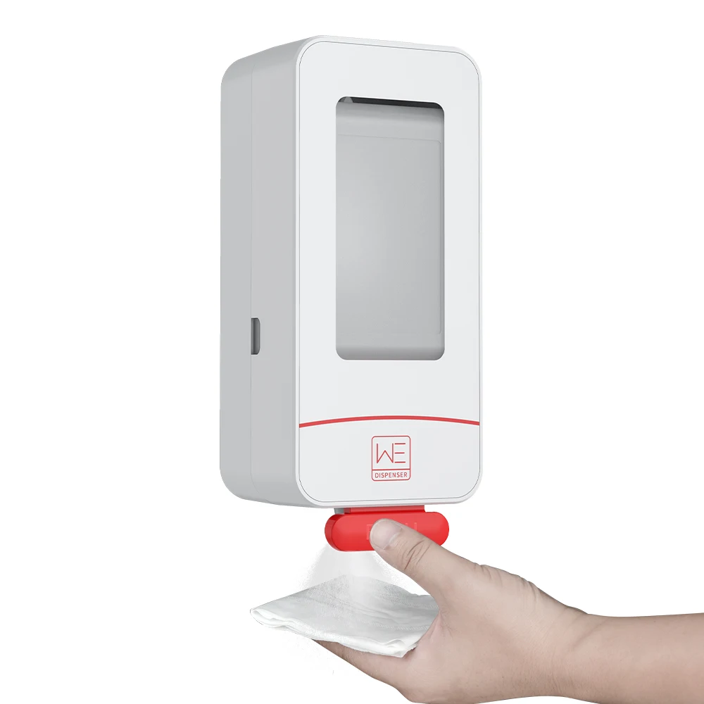 We Multifunction Wall Hotel Bathroom Toilet Seat Sainitizer Manual Push Hand Soap Dispenser Set