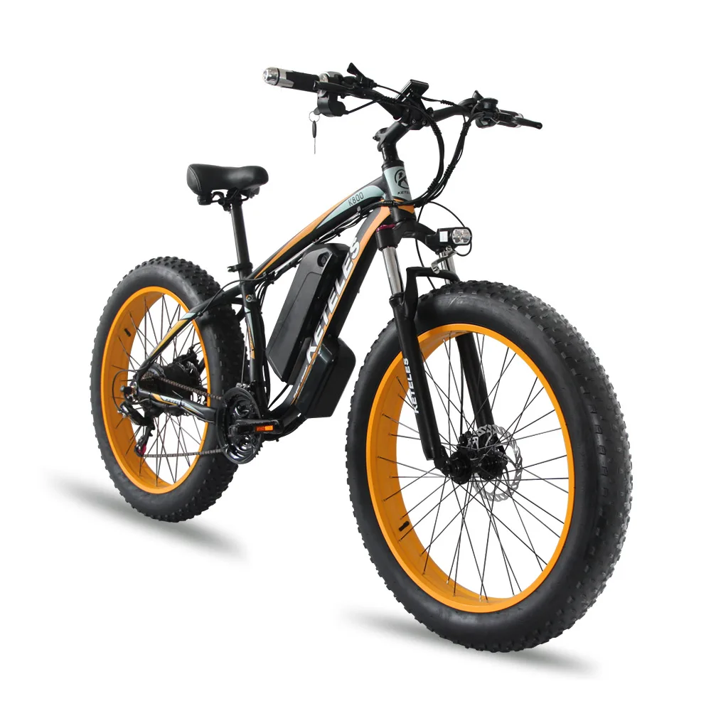 Cheap All Terrain Pedal Assist 48 Volt 1000 Watt Big 26 Inch Fat Tire Electric Mountain Bike