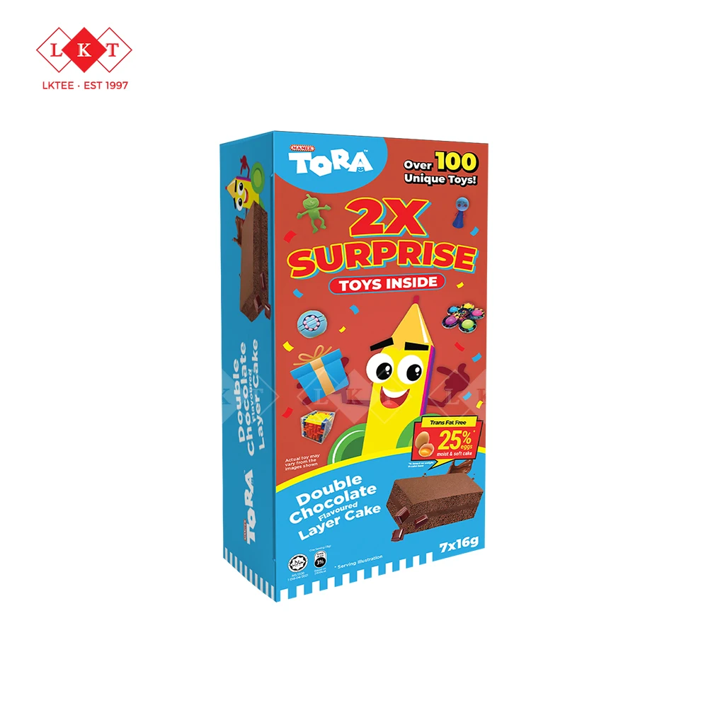 Tora Layer Cake Strawberry Chocolate Flavored Soft Cream Sponge Cake Mamee Wholesale Malaysia