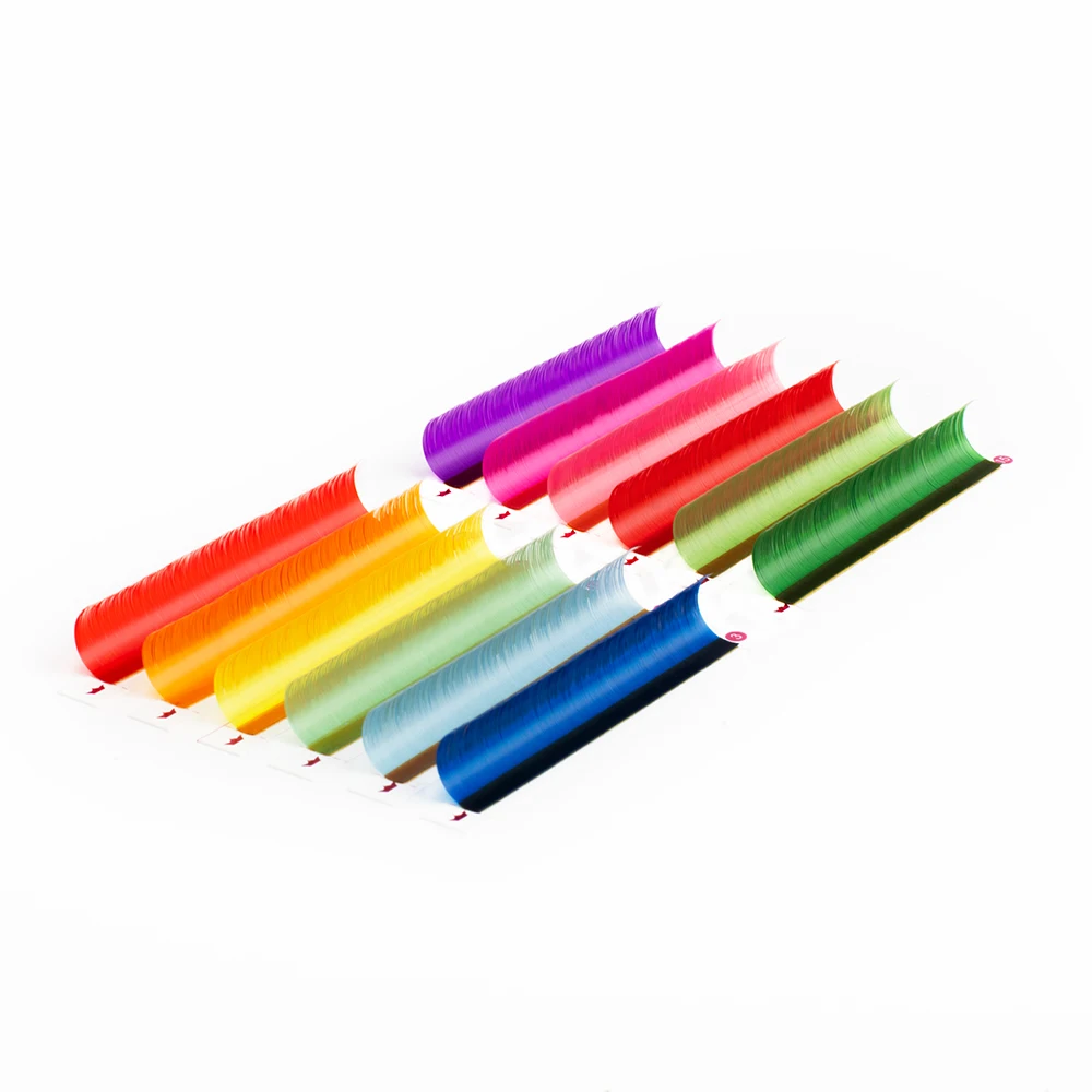 CharmLash Mixed Length Tray Natural Color Lash Extensions Colorful False Eyelashes Various Shades Colorful Eyelashes Wholesale