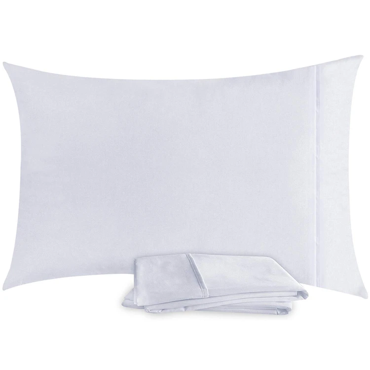 Luxury 100% Cotton Customized Plain Closure pillow cover Soft and skin-friendly Anti Dust Mite Cover Hotel White Pillowcase