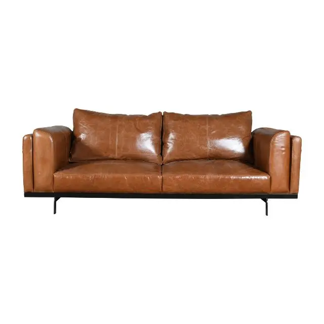 Modern business sofa to meet guests and receive Nordic leisure leather office sofa combination