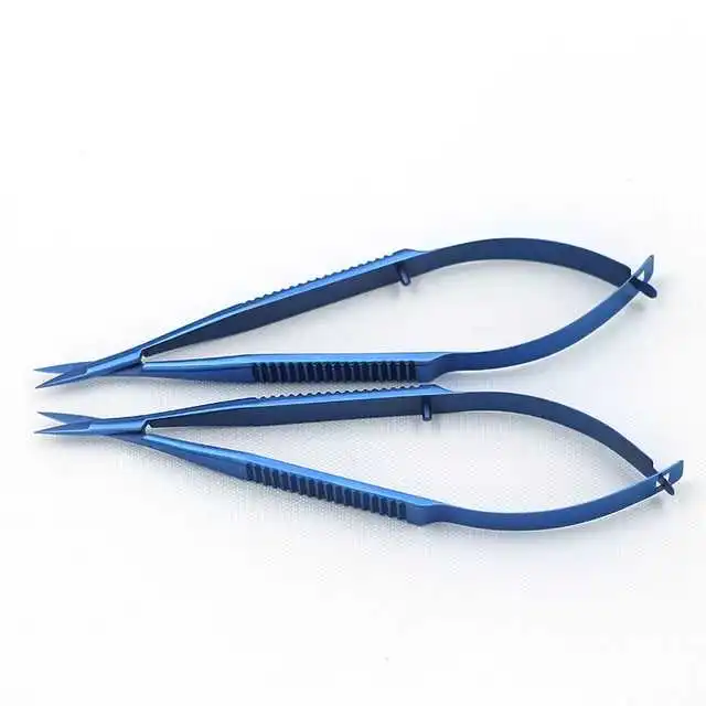 CE ISO 13485 Certified Top Selling High Quality Titanium  Ophthalmic Micro Scissor Eye Micro Scissor Ophthalmic Instruments