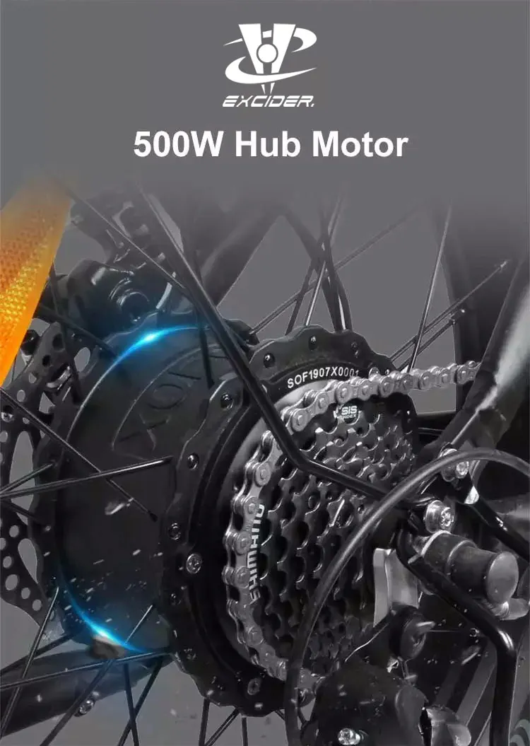 Hot Sell XT500 Folding Mountain Bike Electric Bicycle 48V 20 Inches E-bike with 13AH Battery and 500W Motor