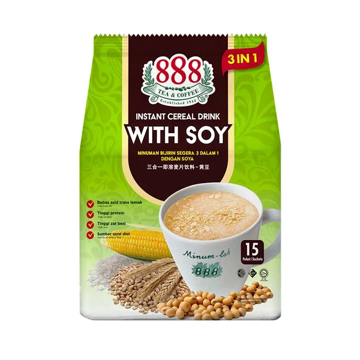 Высококачественный напиток из соевых хлопьев, 15s, индивидуальная упаковка в саше, быстрое и питательное средство для завтрака, подходит для всех