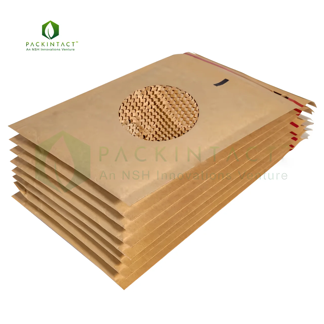 Biodegradable Eco Double Layered Padded Envelope Brown Honeycomb  Kraft Paper Bubble Shipping Mailer Bags