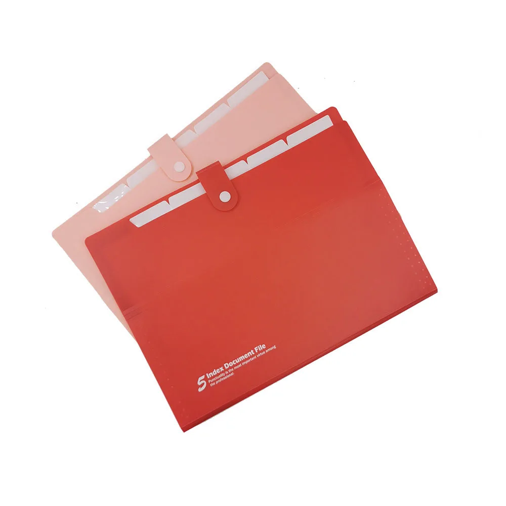 Wholesale Custom Envelope Hard pp Folder Snap Button Large Capacity File Folder