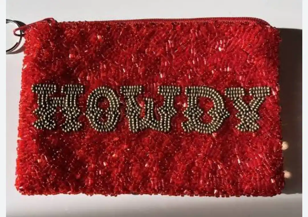 Premium Genuine High Quality Hand Beaded Customized Hand Pouch Coins Wallet Unisex Coins Wallet Best Selling Hand Beaded Designs