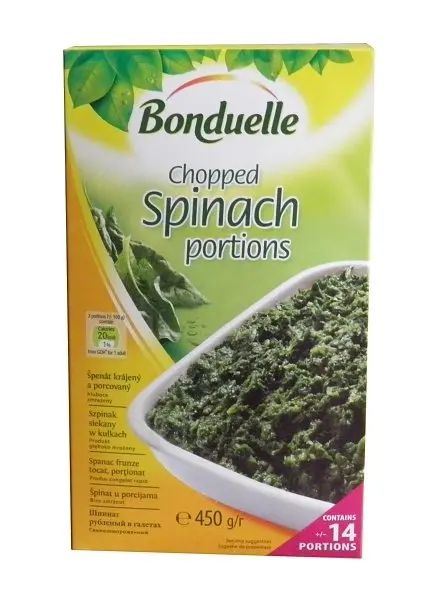 Frozen Vegetables Hot Selling High Nutritious Green Bonduelle Delicious Frozen Spinach at Wholesale