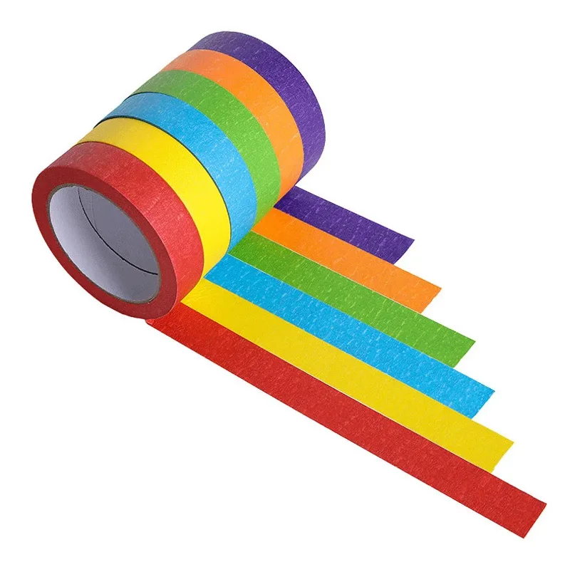 Crepe Paper Masking Tape for  DIY Craft Projects Painting Decoration using