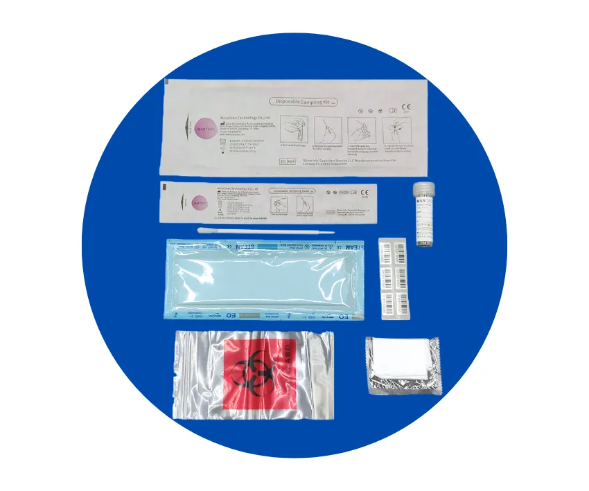 5-Inch Flocked Swab Stool Sampling Kit For Detecting Fungal Infections Bacterial Infections Parasitic Infections