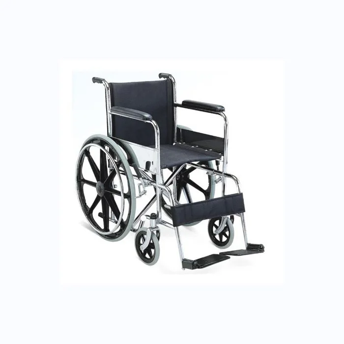 Wheel Chair Manufacturers Wholesale Hospital Furniture Steel Manual Foldable Wheelchair