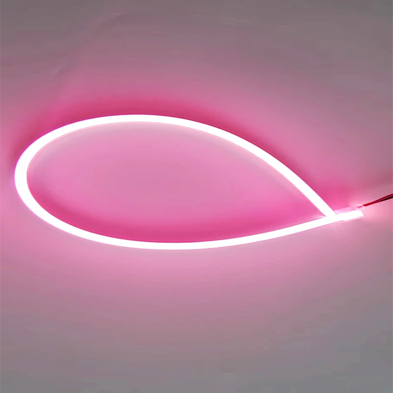 2 pin 12V led neon solderless connector for 6x12mm pure led silicone neon flex end of connector accessories