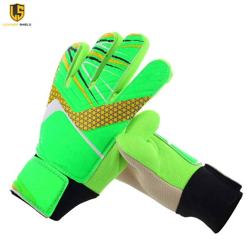 Professional Goalkeeper Gloves Kids Child Goalie Soccer Gloves Team Game 5 Fingers Protection Non-slip Boys Football Latex Glove