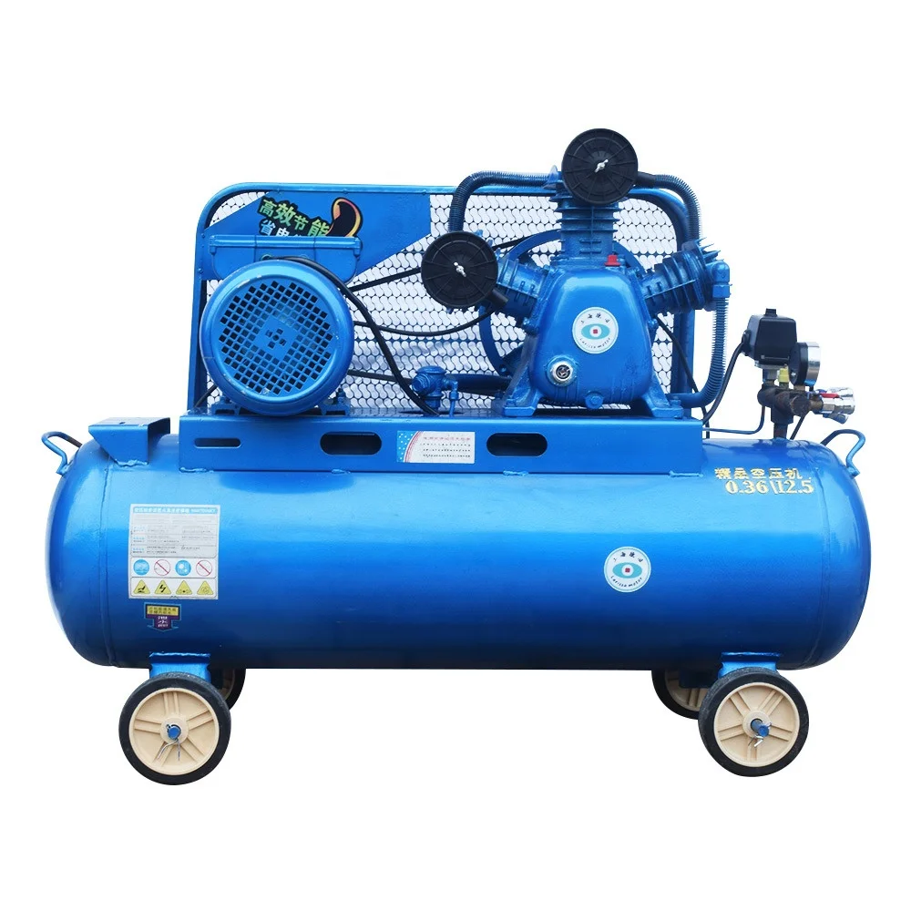 4KW 5.5 HP 80L 100L 200L 500L  piston belt driven mzb brand air compressor for industrial use