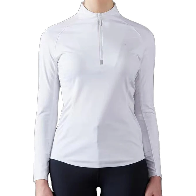 Wholesale Custom Made High Quality Equestrian Horse Riding Shirt For Women in low price