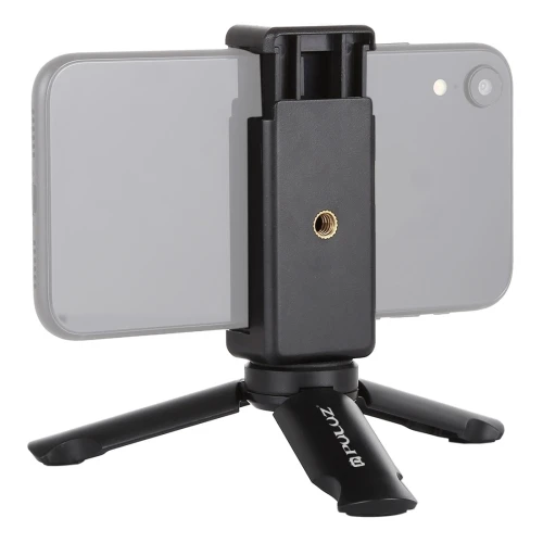 Best Quality Plastic Mini Plastic Tripod + Universal Phone Clamp Bracket for Taking Selfies and Recording Videos Hands Free