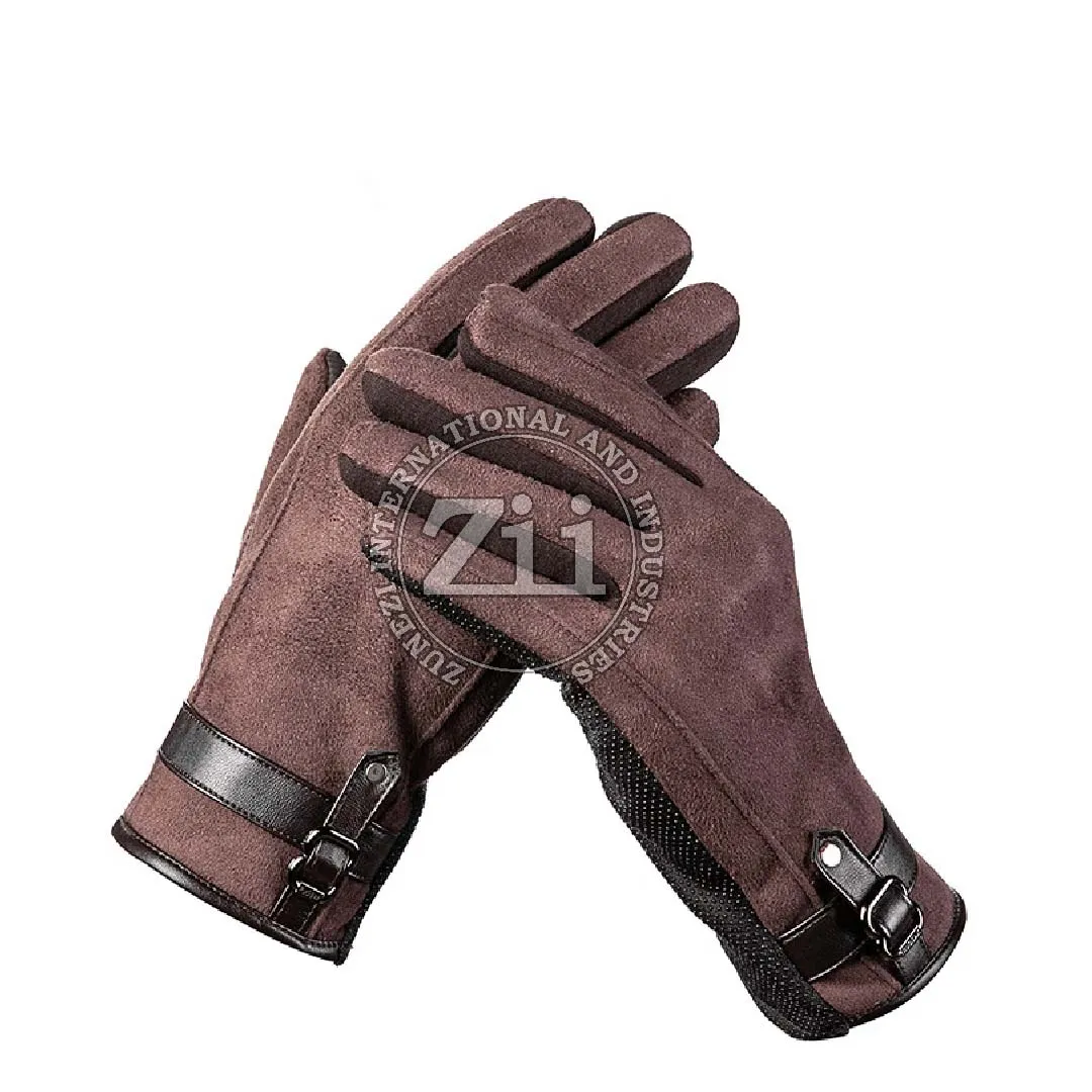 Best Sale Soft Top Quality Fashion Leather Gloves Genuine Leather Full Finger Fashion Gloves
