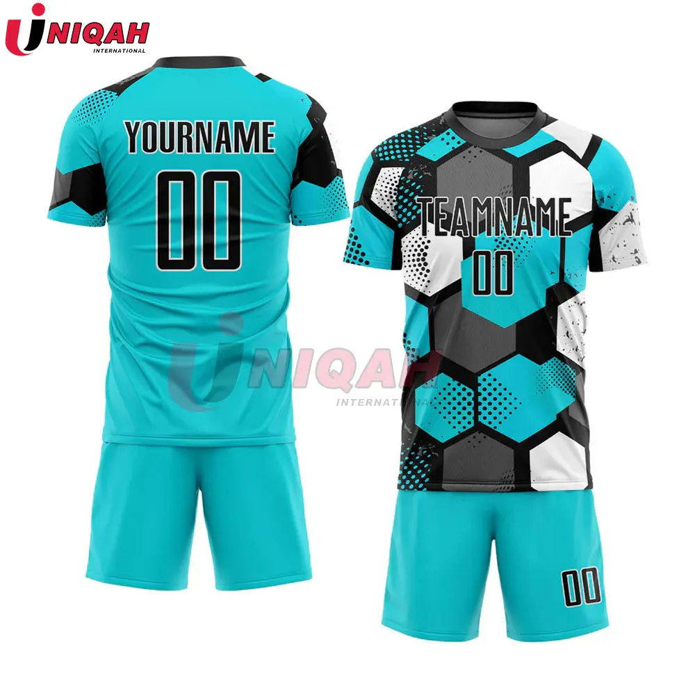 Sports Wear 100 % Polyester Soccer Uniform Soccer jerseys Uniform Kit Football Shirt Wholesale Sports Wear
