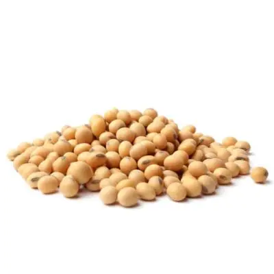Soybean meal for animal feed.