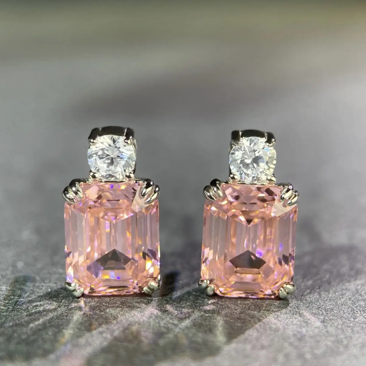 New Emerald Diamond Necklace Pendant Ring Earrings Luxury Party Fine Jewelry Set for Women Anniversary Gift