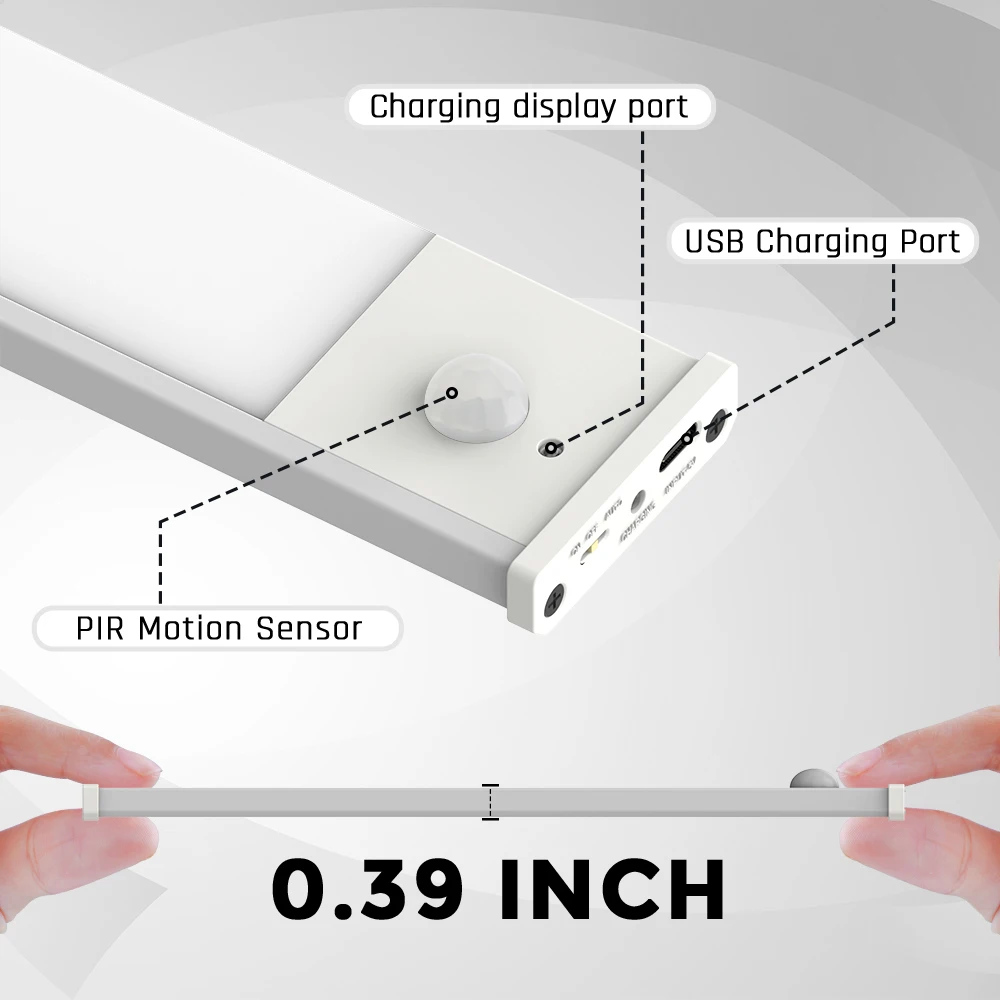 Human Body Induction Lamp Dimmable Led Under Cabinet Lights Indoor Battery Powered Motion Sensor Wireless Led closet Light