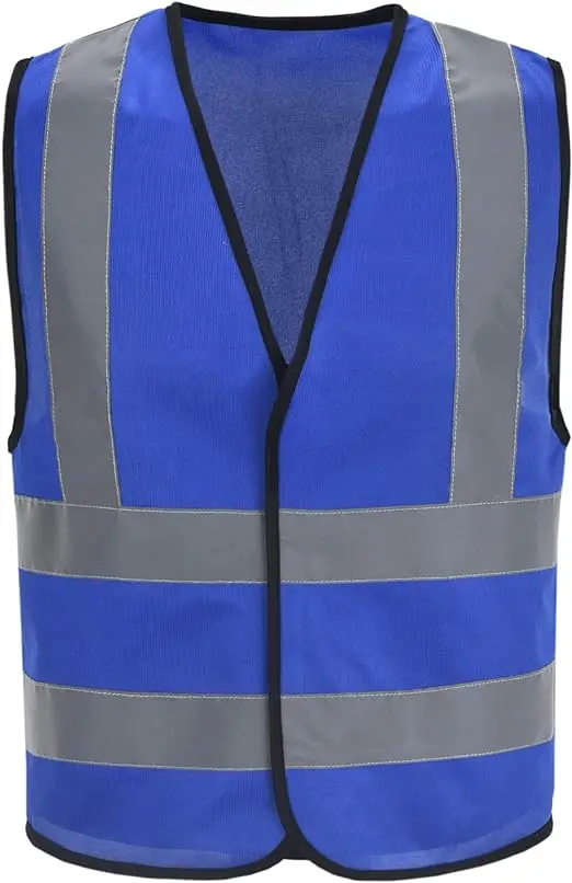 Colourful Construction Work wear Vest Safety Vest Reflective Waistcoat with Reflective Bands high visibility Safety Road Work