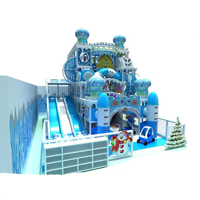 Snow Theme Amusement Park Playground Sets Indoor Plastic Indoor Play Area for Kids