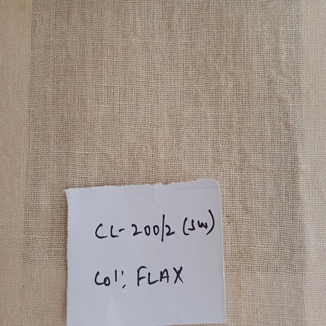 Linen cotton Fabric (stone washed )