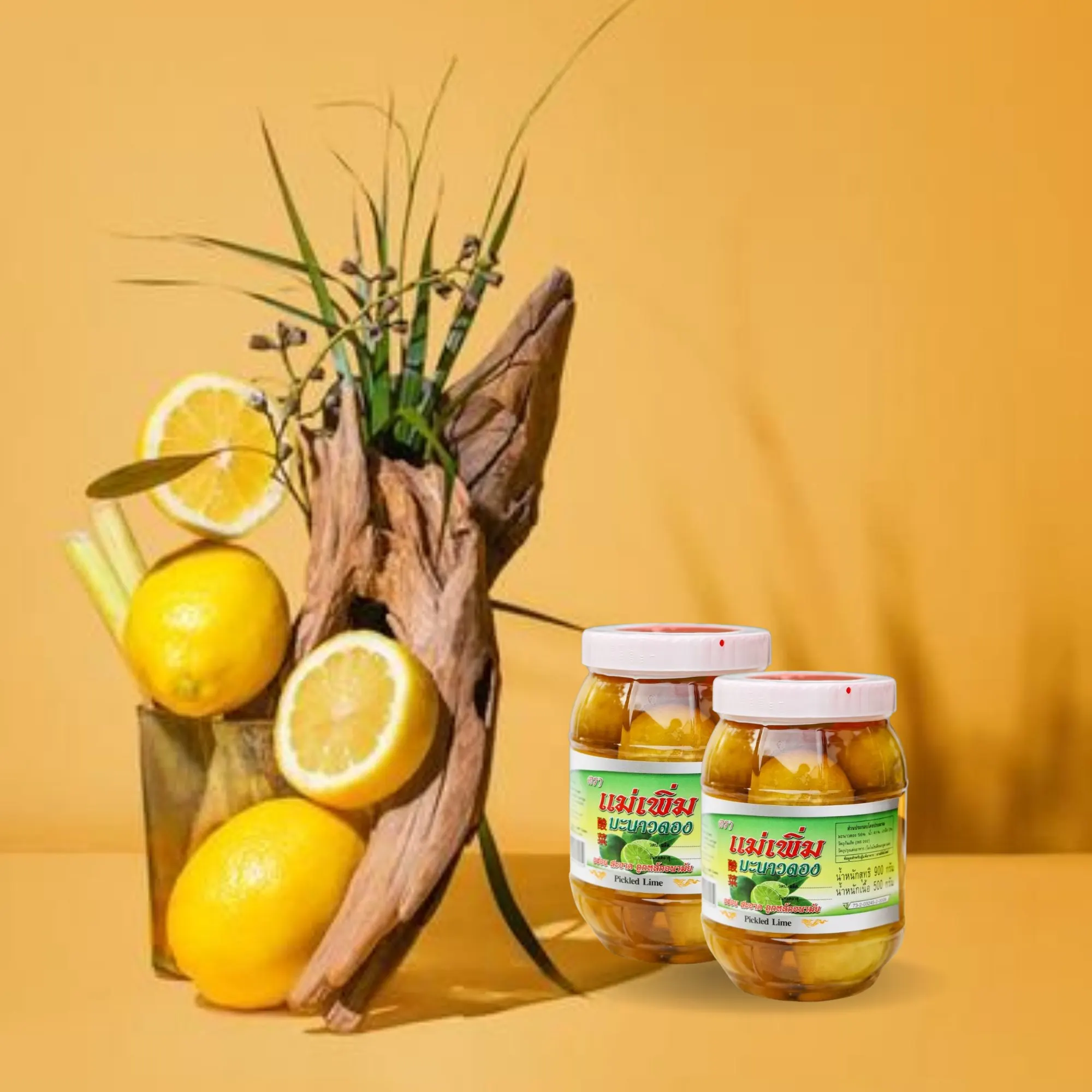 Top Selling  Pickled Lime by Mae Phoem Brand Healthy Preserved Vegetables
