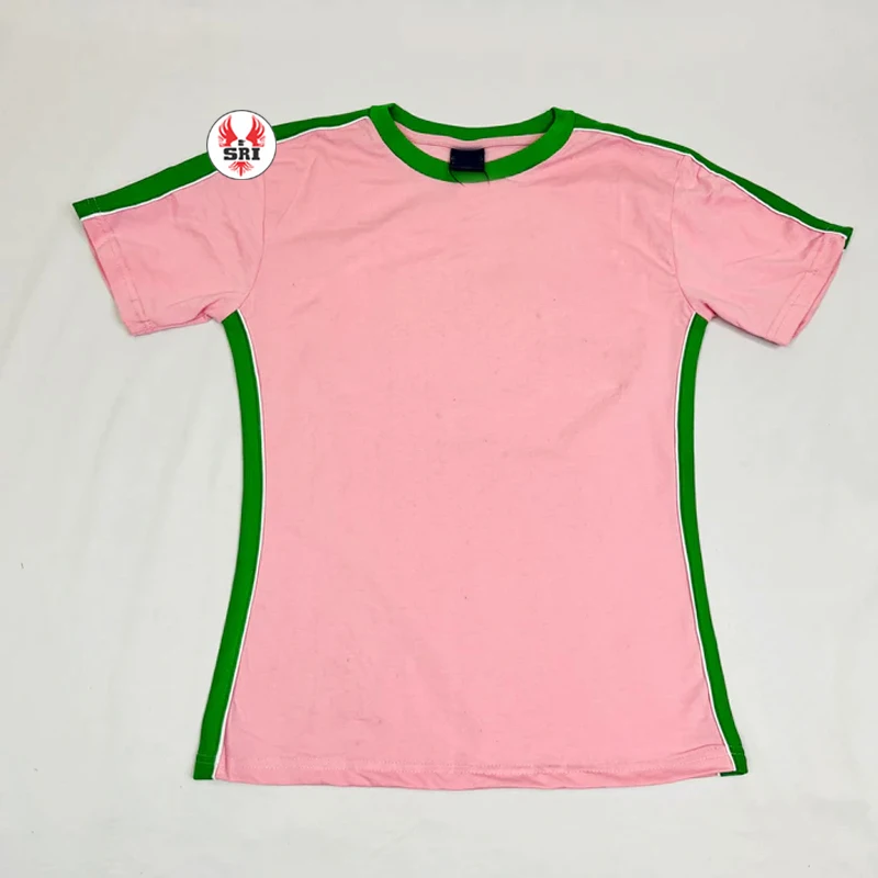 Alpha | Kapa | Alpha Shirt Custom Made Women Greek Embroidered Premium Jersey | Sorority Embroidery Women Cotton V Neck T Shirt