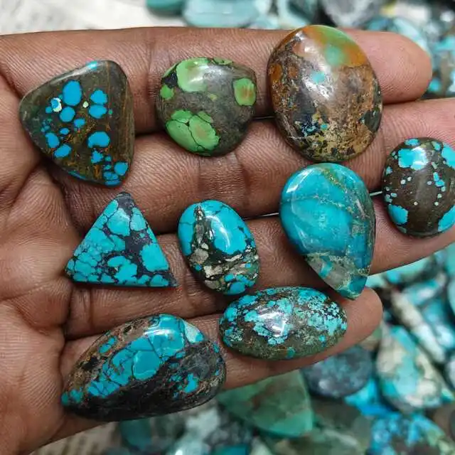 2024 Natural Tibet Turquoise Lot Handmade handmade Jewelry Making Pendent Wholesale Jaipur Bulk price Best Quality Gemstone