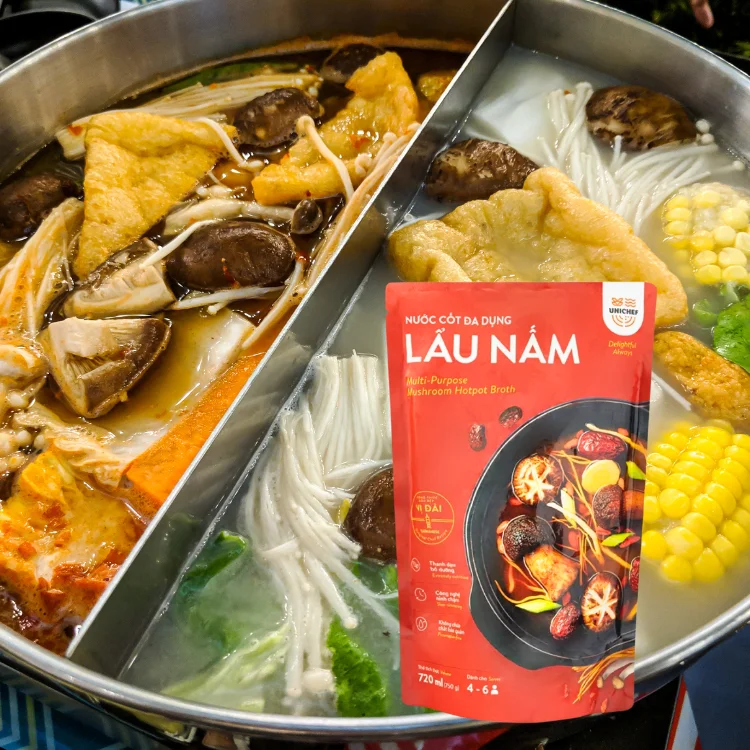Hotpot Soup Sauce Good Quality Mushroom Hotpot Broth Unique Flavor Instant Soup Ingredients High-Grade From Vietnam Manufacturer