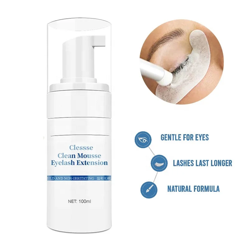 Make your own vegan lash shampoo kit private label wholesale lash extension cleanser 150ml eyelash extension shampoo