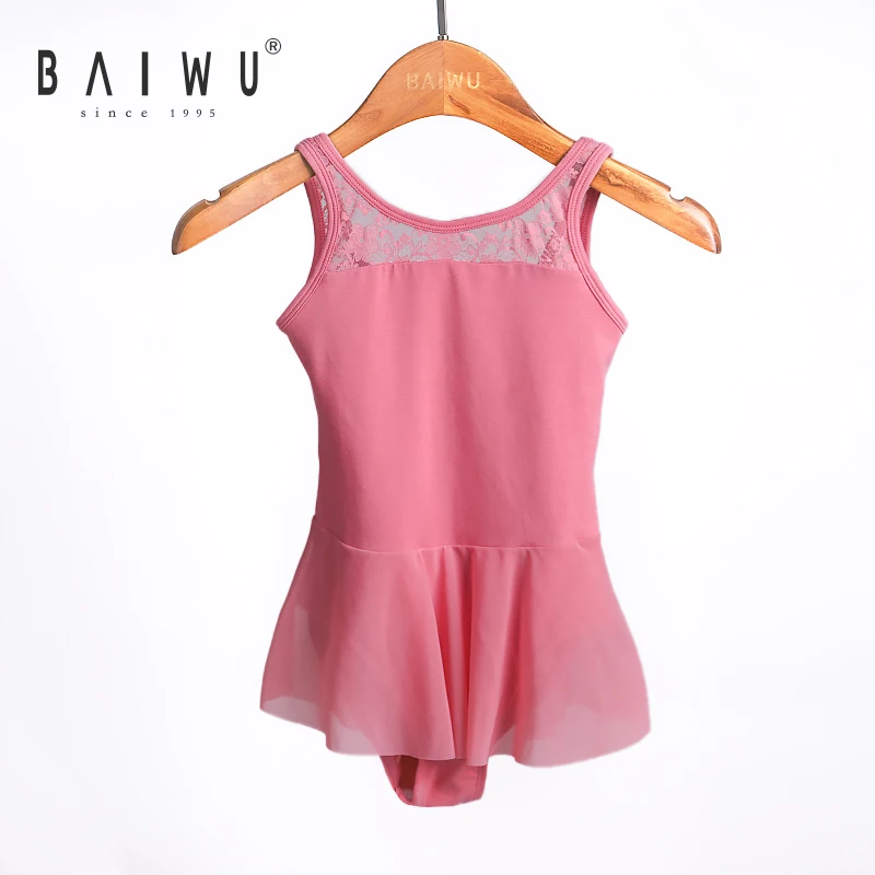 122242002 Baiwu Kids Gymnastic Leotards Performance Ballet Dance Stage & Dancerwear for Girls