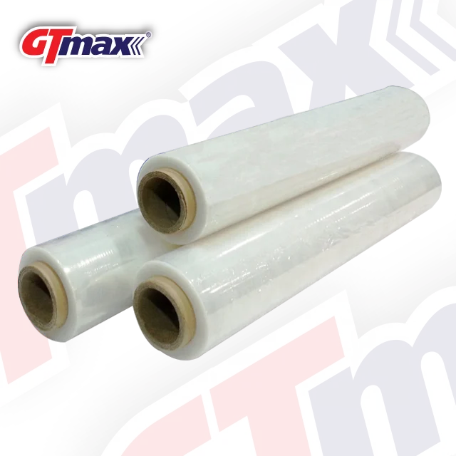 PrimeWrap GT-MAX Stretch Film Transparent Pallet Wrapping with 8 Micron Thin Plastic Soft Plastic Film