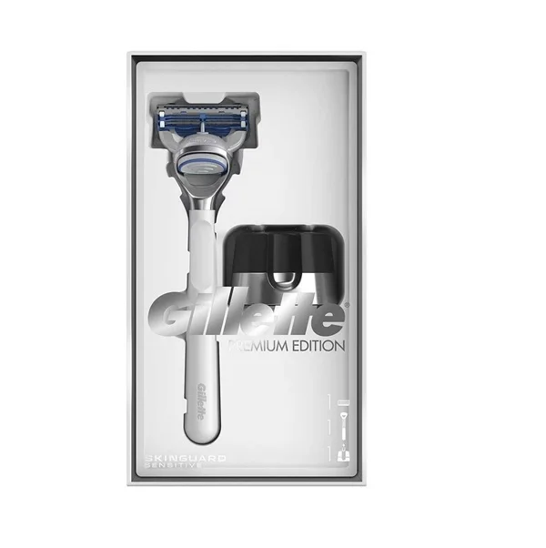 Gillette SKINGUARD SENSITIVE 1 UP PREMIUM EDITION+STAND