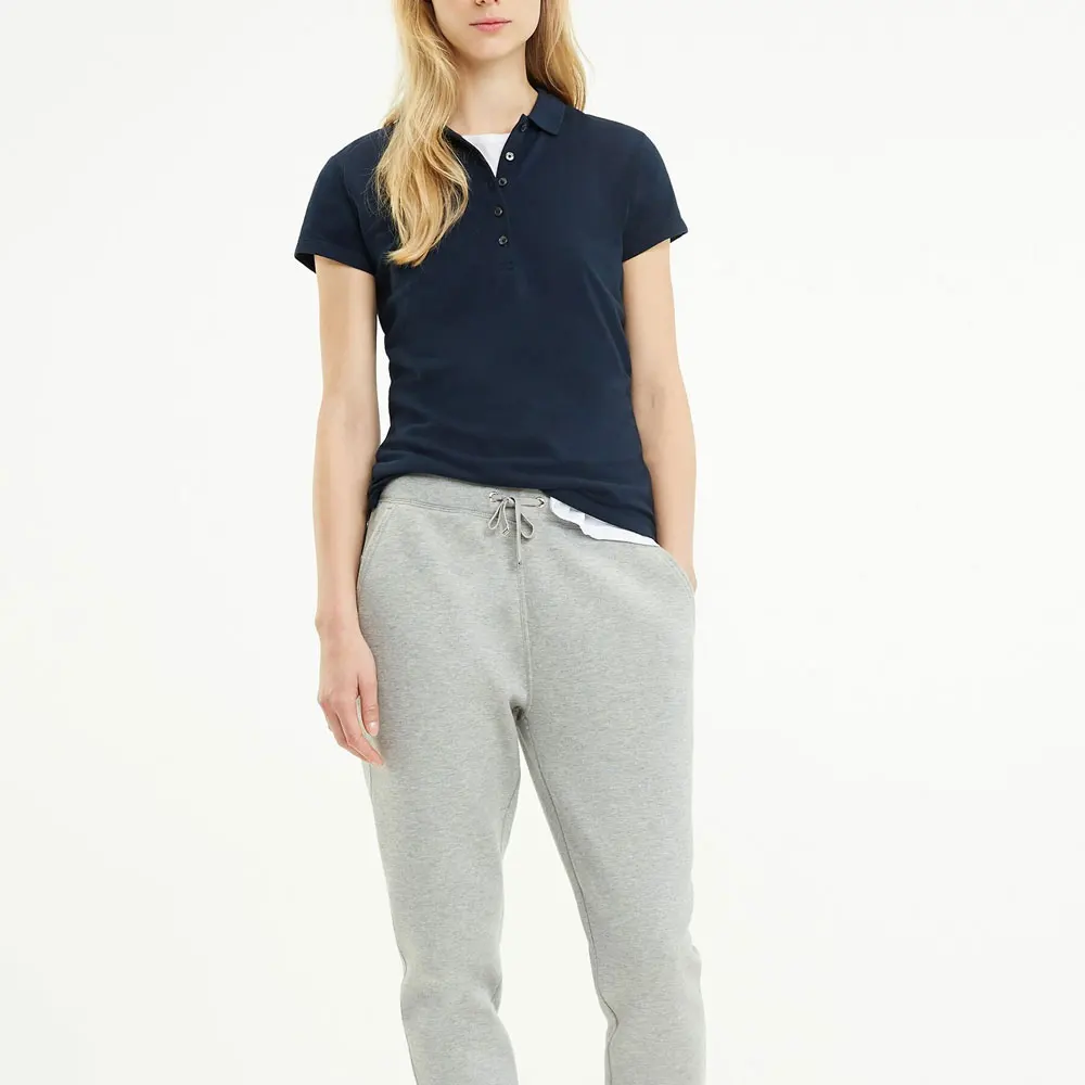 Polo T Shirt for Women Short Sleeve New Summer V-neck Letter Pullover Knitted Tees Female Clothing Plus Size Ladies Tops