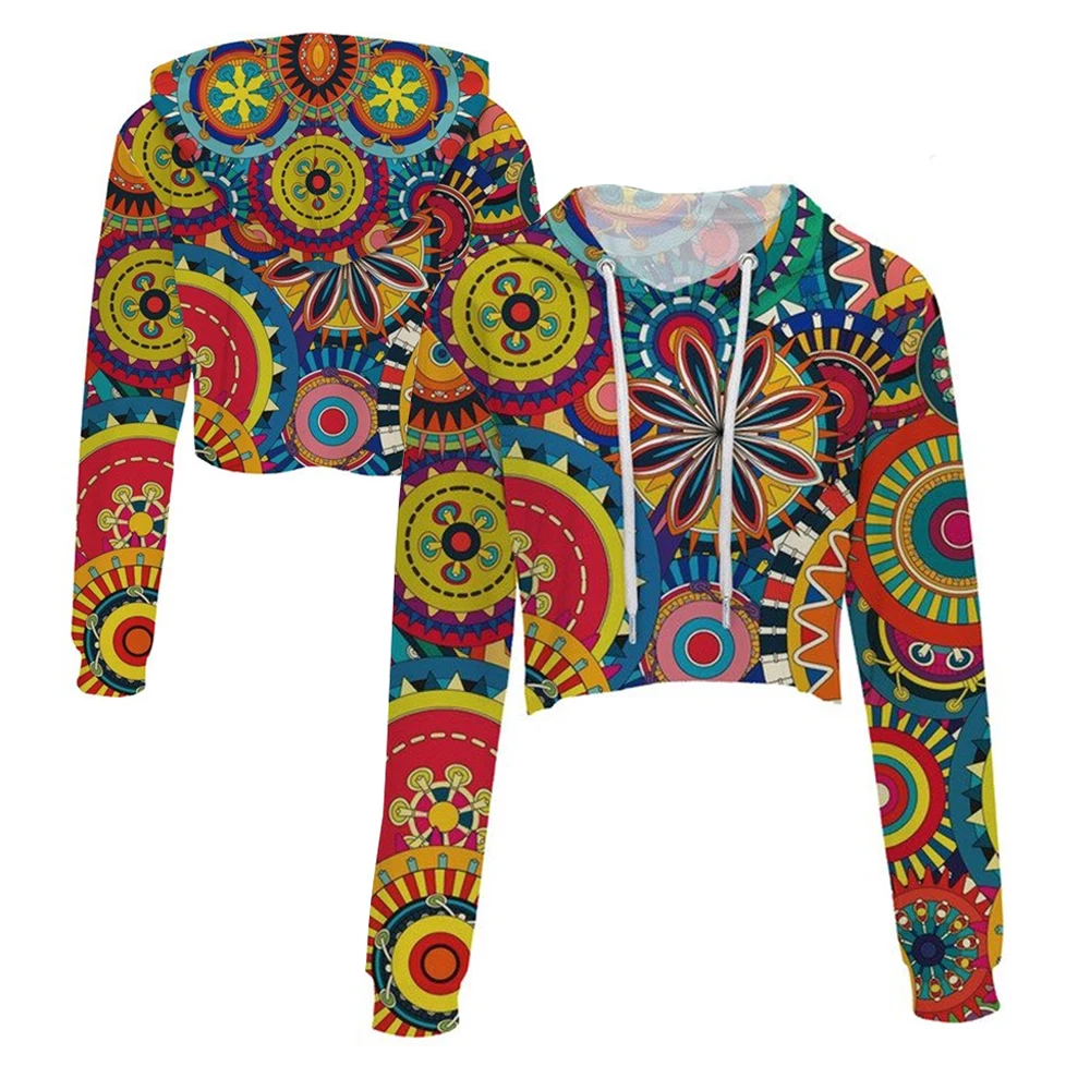 2024 New arrival custom women clothing Crop top cotton crop hoodie Wholesale Pullover Drop Shoulder Crop Hoodie