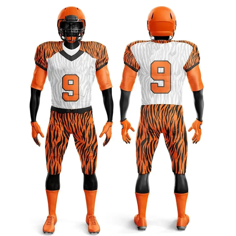American Football Uniform Custom Design Sublimation Plus Size NFL Tops High Quality New Wholesale