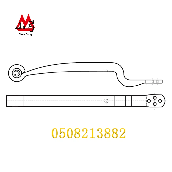 BPW 88156400 0508213882 Ztype leaf spring