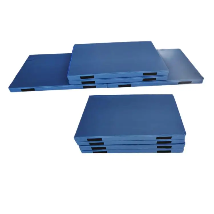 Оптовая продажа, дешевая 4-дюймовая складная подушка для упражнений на пол, комбинированная кожаная подушка, коврик для йоги, гимнастический SR-RSF45