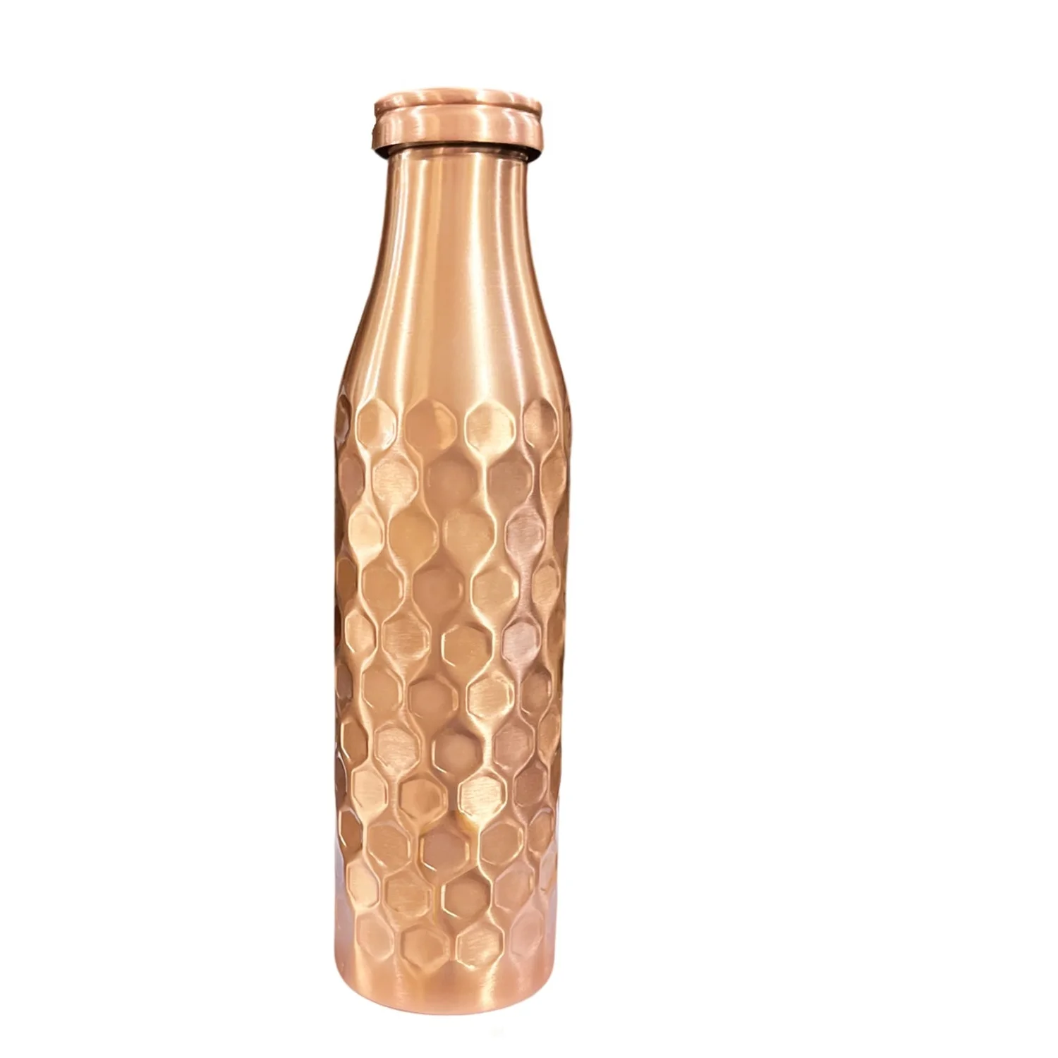 New Embossed Design Pure Copper Water Bottle High Thermal Insulation Performance Gym Outdoor Supporting Healthy Lifestyle