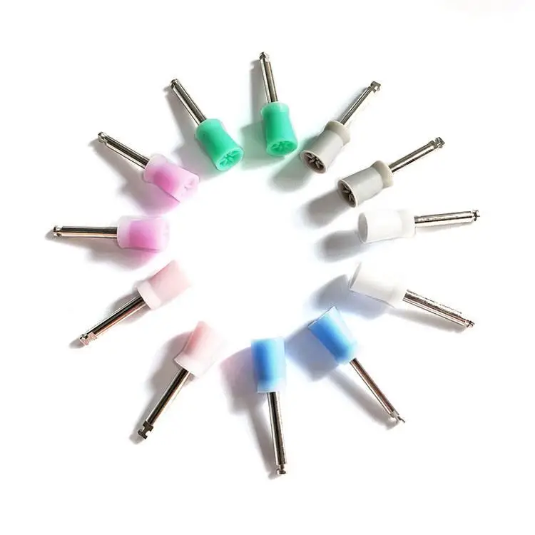 Disposable Latex-Free Silicone Ribbed & Webbed Latch Plain Dental Prophylaxis Polishing Cup RA