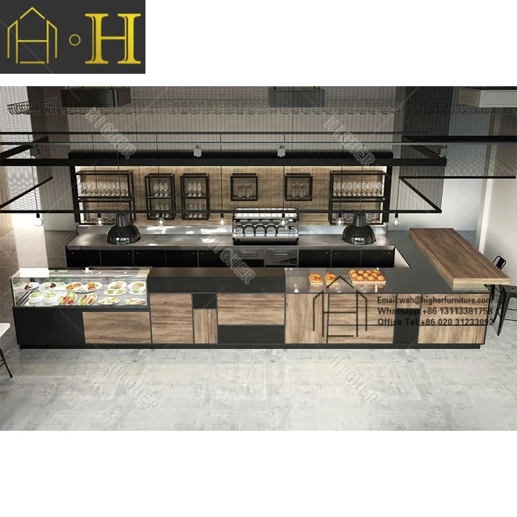 Customized snack showcase glass food display cabinet ice cream display counter