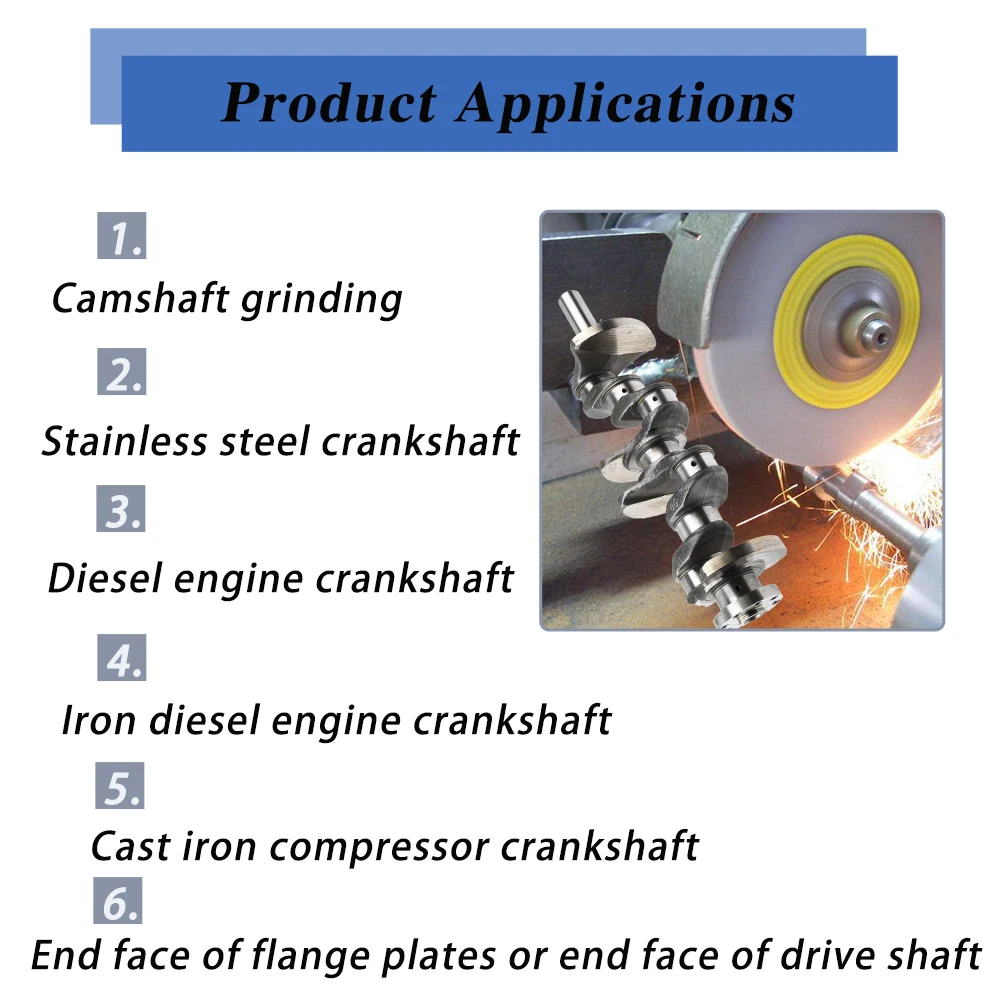 RUIZUAN OEM/ODM internal cylindrical abrasive grinding wheel aluminium oxide grinding wheel for Camshaft crankshaft
