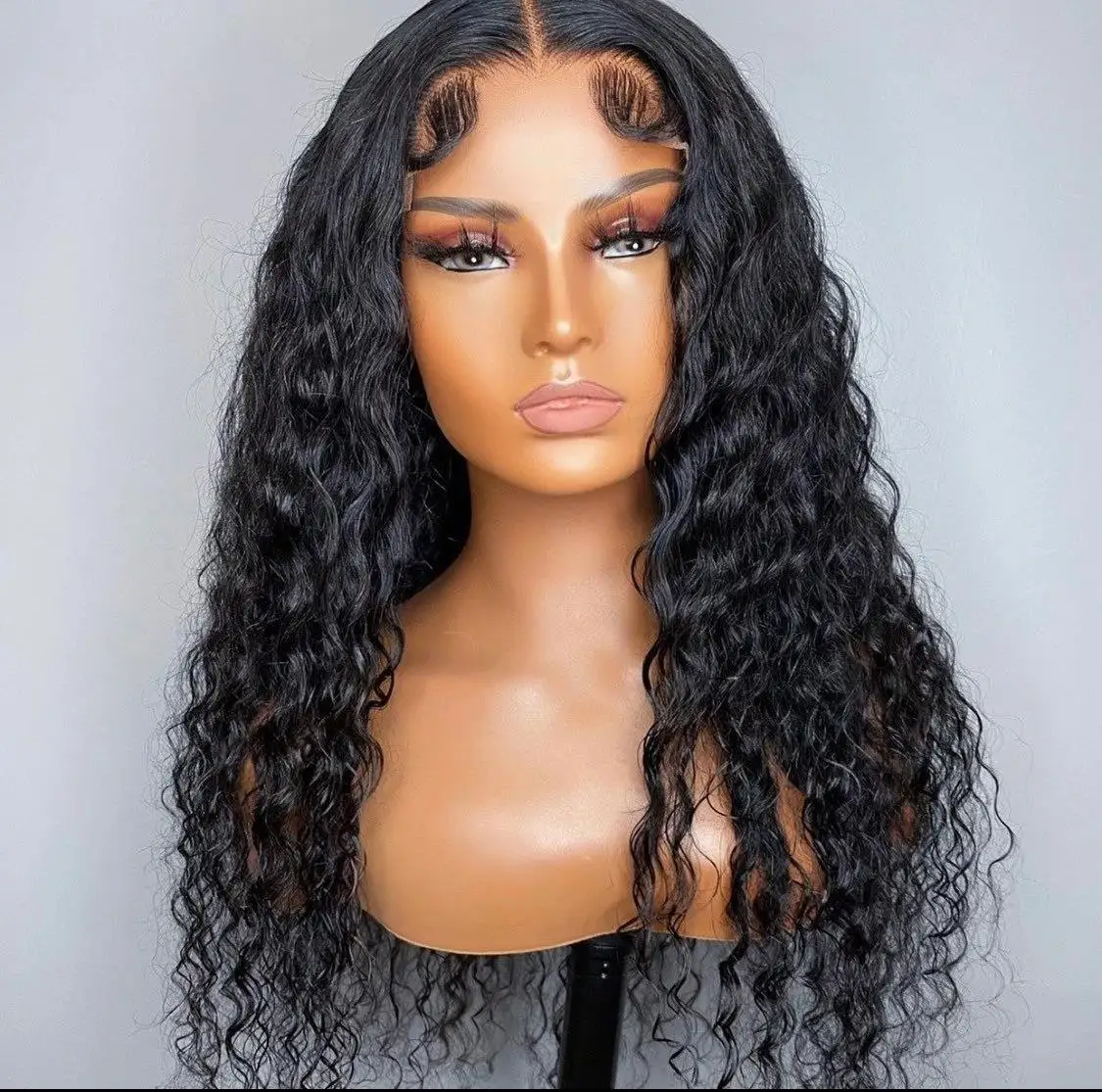 Anogol 13x4 Human Hair Lace Front Wig Cheap Human Hair Lace Front Wigs 14-22 Inches In 180% Density