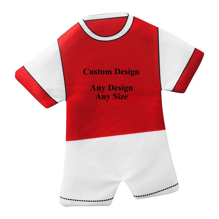 Custom Design Mini Soccer T Shirt Promotional Souvenir Car Mini Soccer Jersey